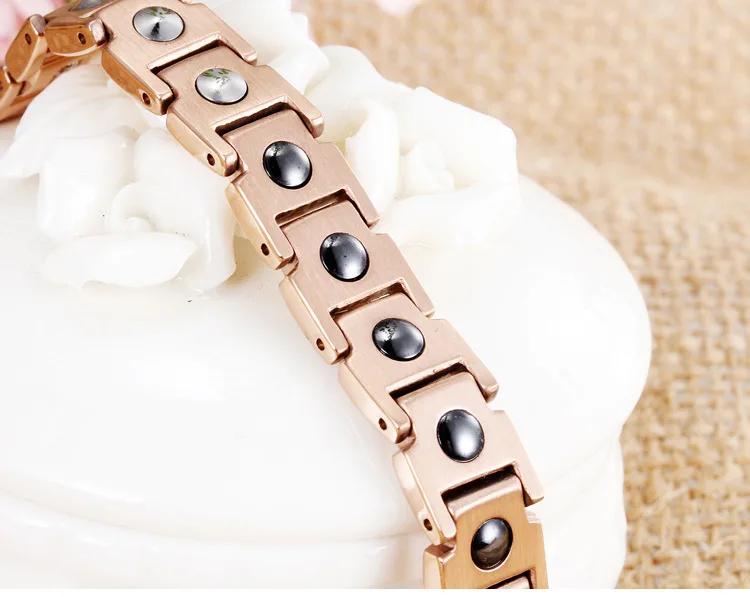 

New Handicraft Ladies Korean Fashion ol Simple Rose Gold Bracelet Titanium Steel with AAA Zircon Jewelry
