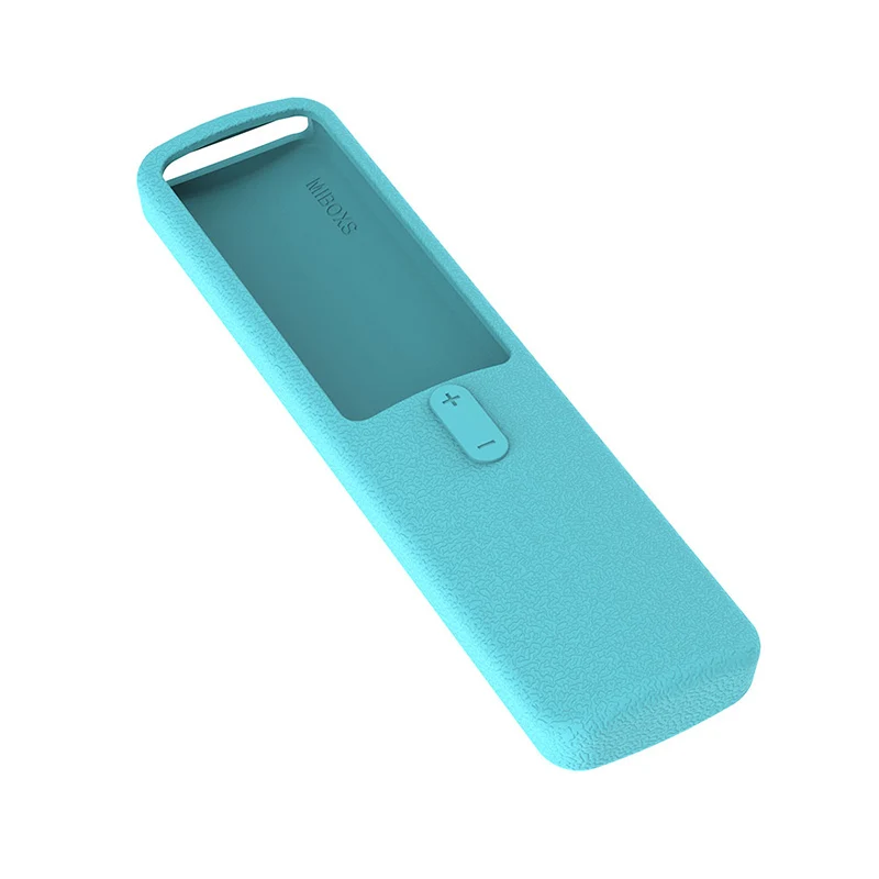 lightblue only case Чехлы для xiaomi mi tv box s bluetooth wifi умный пульт дистанционного управления SIKAI чехол силиконовый ударопрочный защитный для кожи - Цвет: lightblue only case