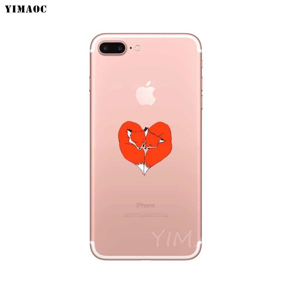10 YIMAOC Животное Головоломка лисы лиса Мягкий ТПУ силиконовый чехол для iPhone 8 7 6 6S Plus 5 5S SE X XS Max XR силиконовый чехол s - Цвет: 10