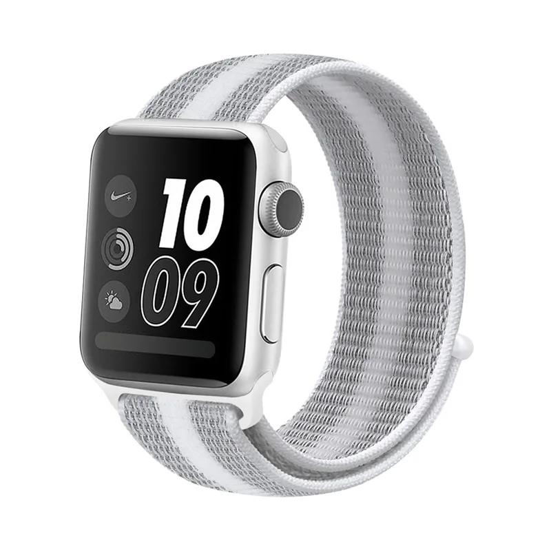 Роскошная легкая дышащая нейлоновая Спортивная петля для Apple Watch Series 3 2 1 42 мм 38 iWatch