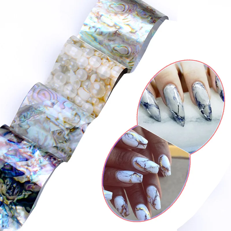 1 Набор 16 голографические наклейки для переноса ногтей градиентные лазерные