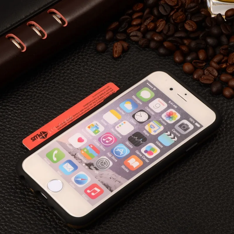 Гибридный Тонкий чехол для кредитных карт iPhone 5 5S SE 6 6s 7 Plus |