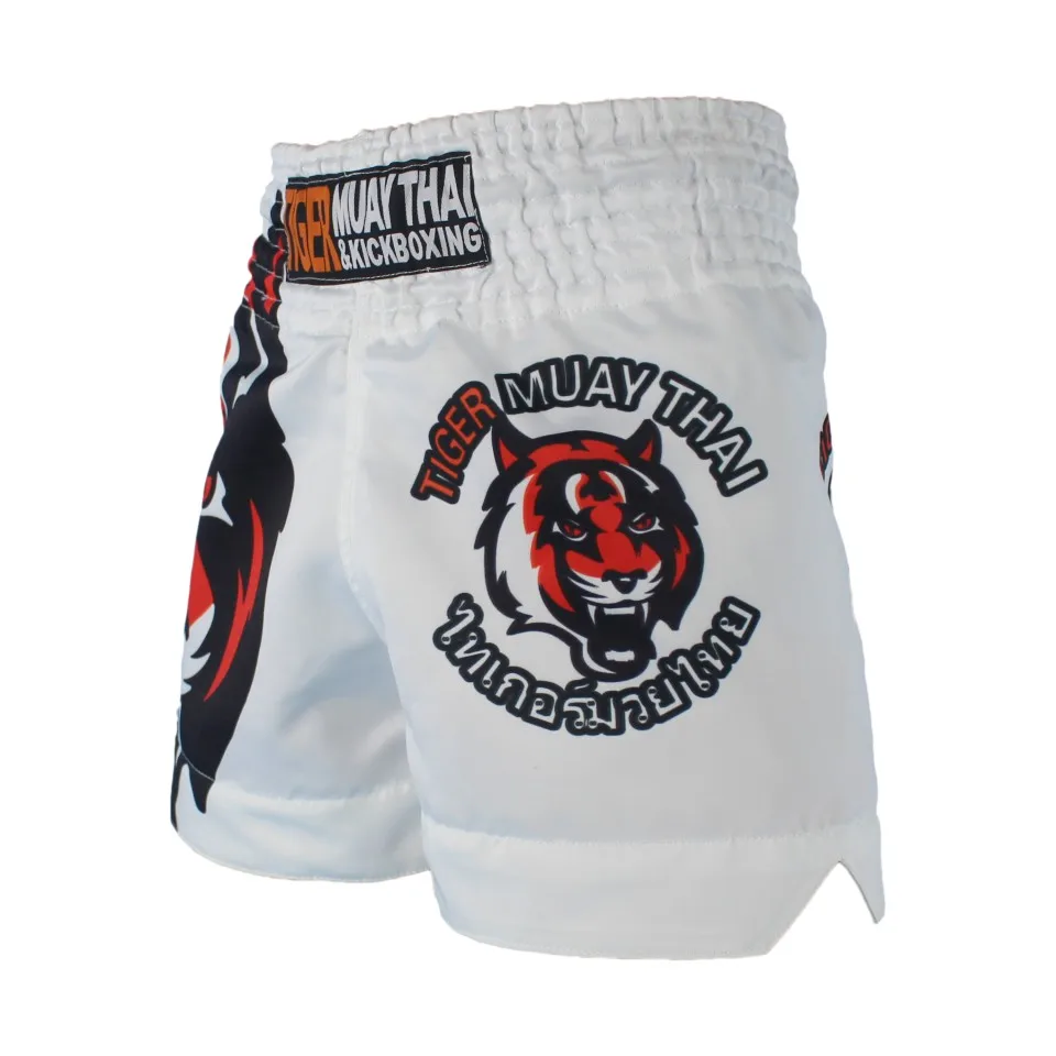 SUOTF MMA боксерские спортивные Муай тайские белые тигровые шорты соревнования