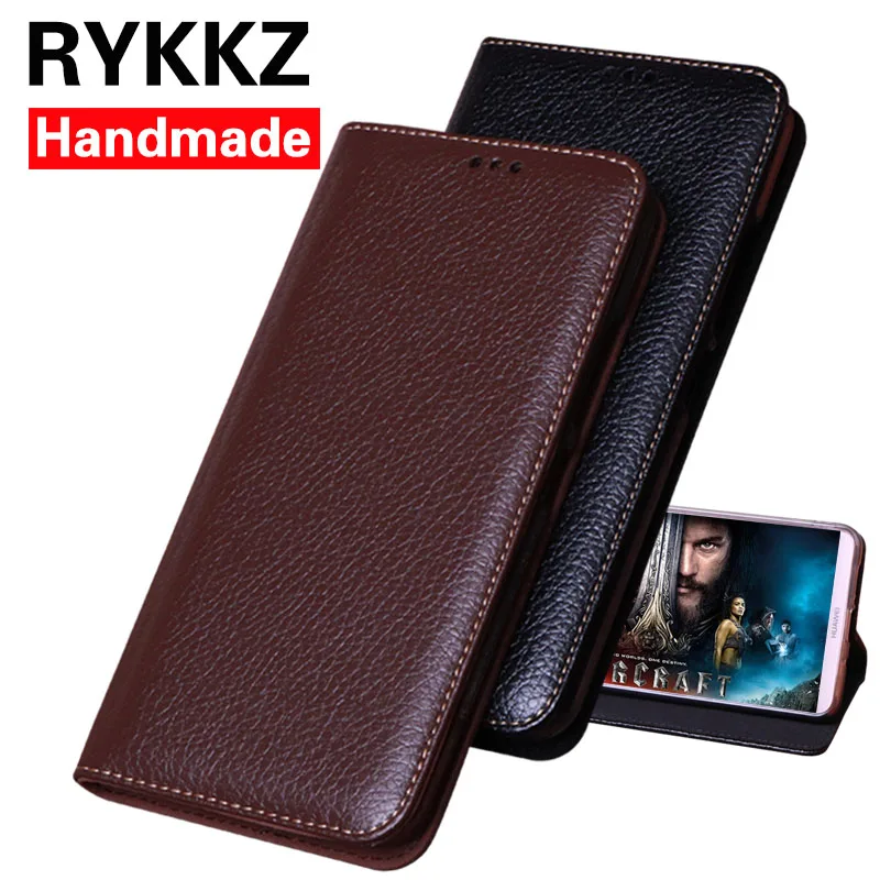 RYKKZ Роскошный кожаный чехол с откидной крышкой для Lenovo S5 5 7 ''защитный