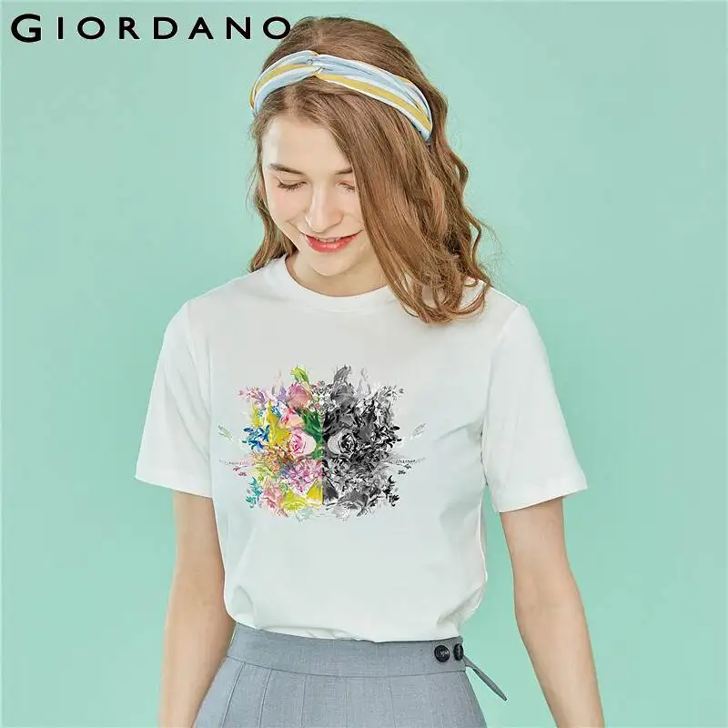 Dordano, женская футболка, мужская, Чэнь Хуэй, серия, парные футболки с цветочным рисунком, хлопок, Camisas Hombre