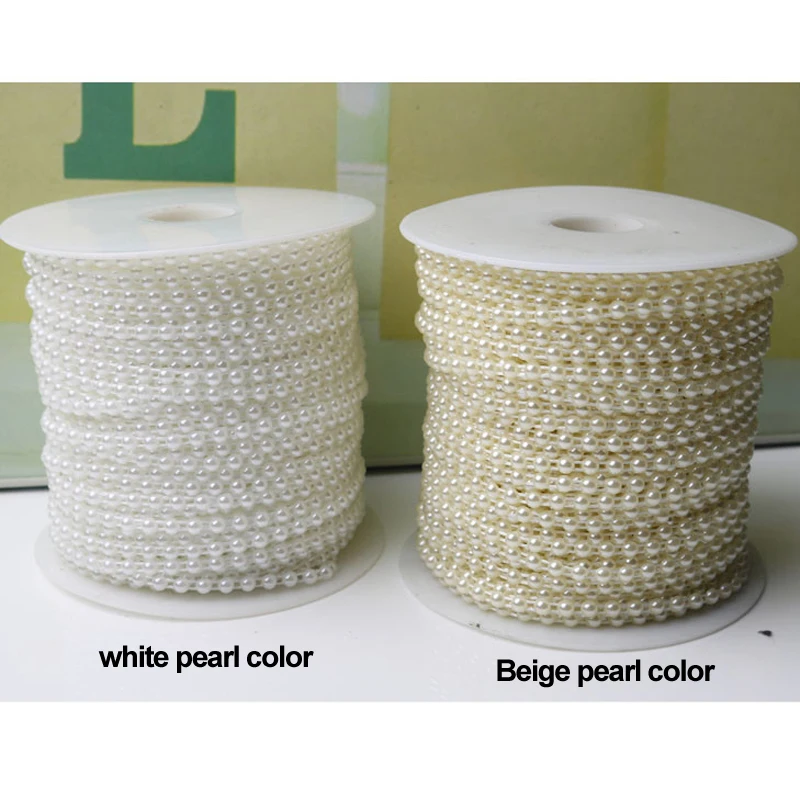 Полубоковые жемчужины 4 мм/6 мм/8 мм двухполосные соединительные бусины для