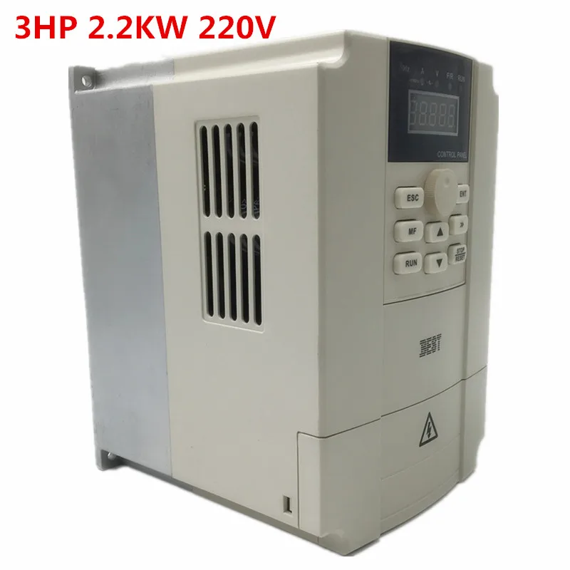 Новый однофазный VFD инвертор 2 кВт Частотный Привод 3HP 11A 1000 Гц 1PH ac220в для печатного