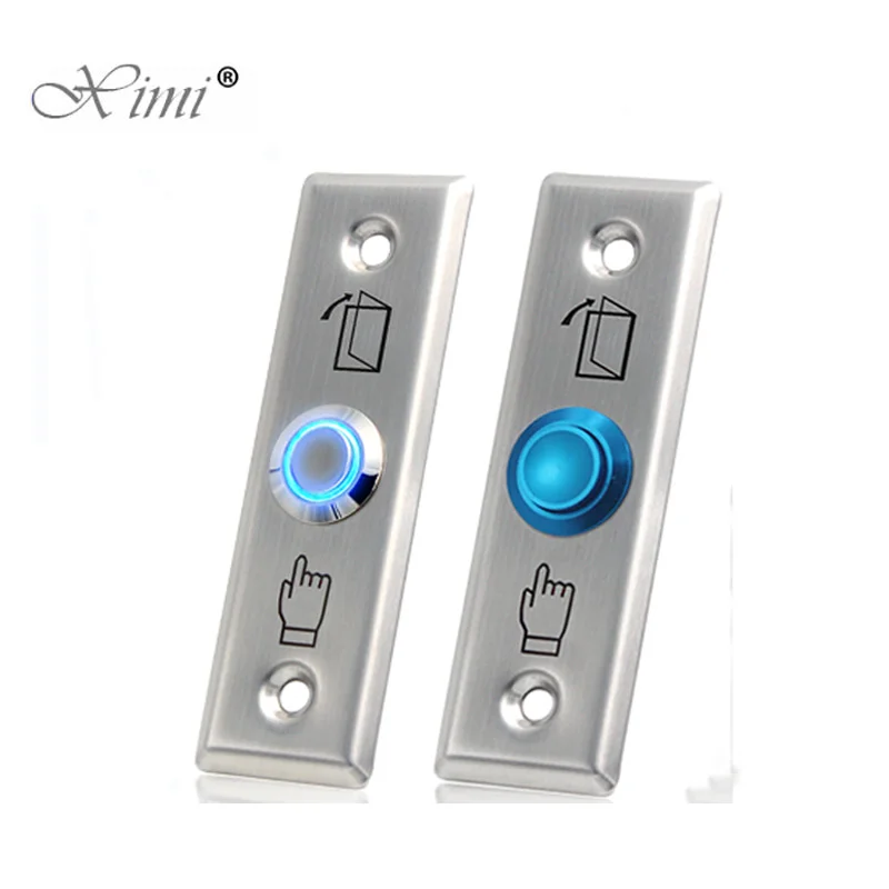 

NO/NC/COM Stainless Steel Switch LED light Exit Button Several Colors Exit Switch Door Button For Access Control System