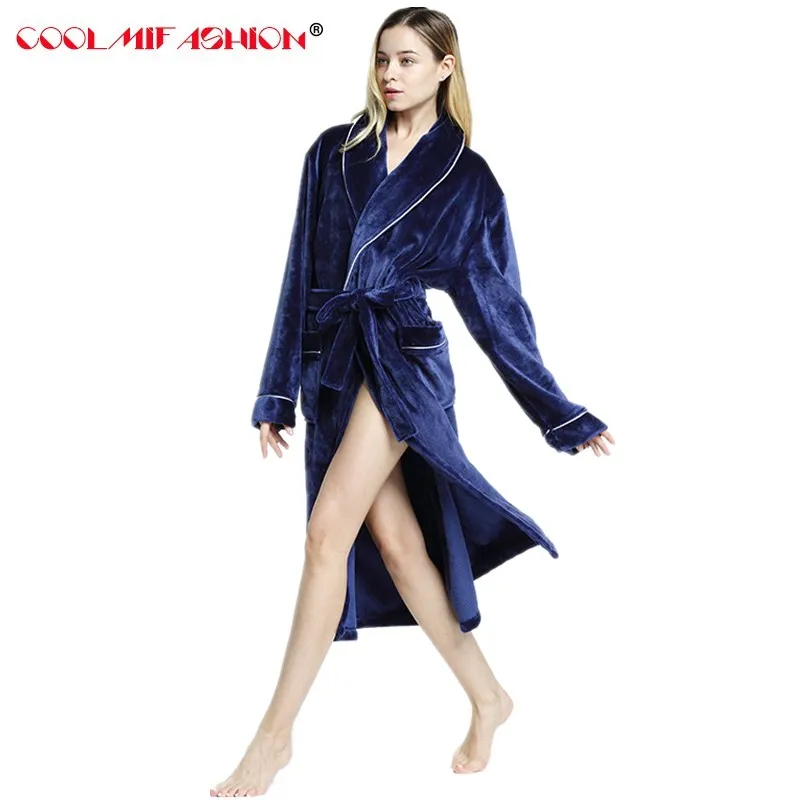 Фланелевый банный халат сексуальные женские банные халаты пижама ночной женский