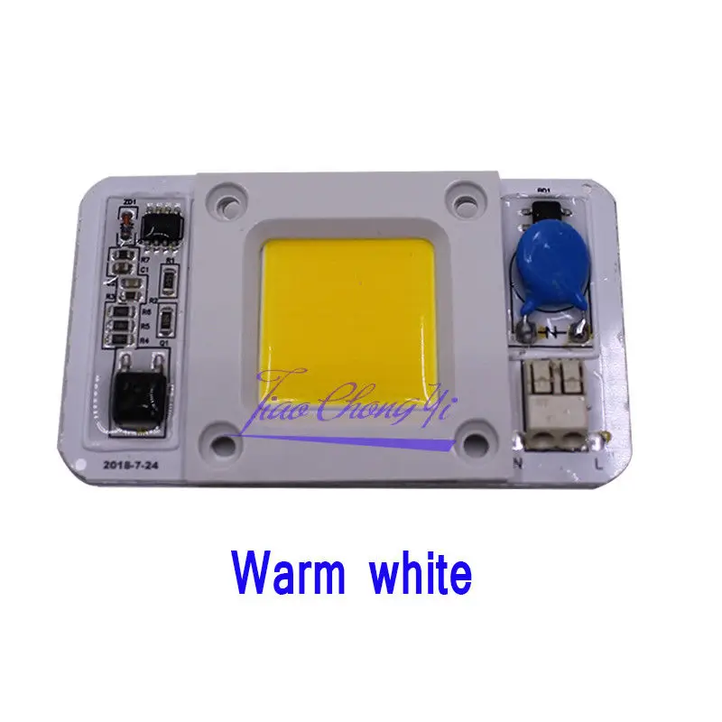 Новинка Светодиодная лампа высокой мощности 50 Вт COB не требует драйвера полный