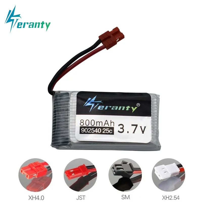 3 7 V 800mAh 25c Lipo батарея 902540 для Syma X5 x5c X5HC X5HW CX 30 K60 RC Квадрокоптер лучшее качество Дрон
