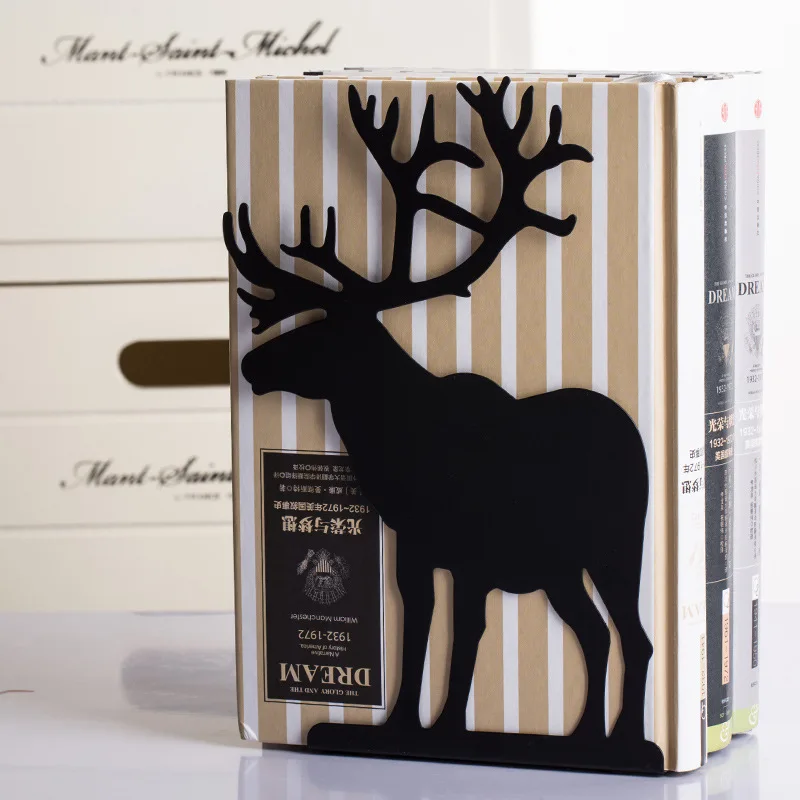 2 шт./компл. держатель для книг чтения лось металлическая книжная полка