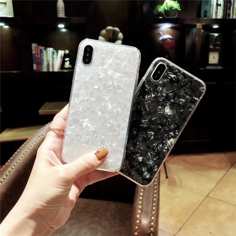 ELETEIL мраморный чехол для iPhone X XR XS Max Fashion Luster противоударный 7 6 S 8 Plus защитный