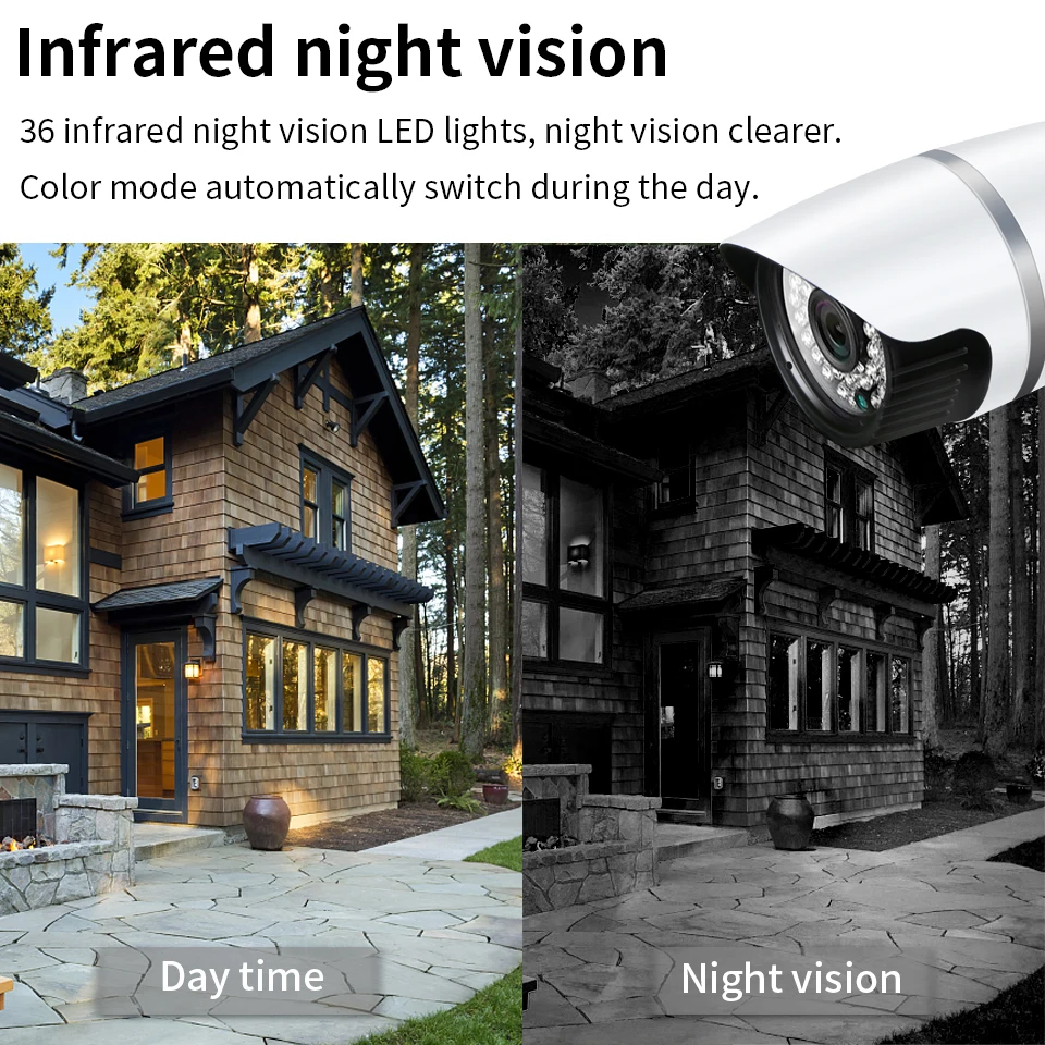 ZSVEDIO камеры наблюдения IP камера Onvif 1080 Wi Fi внешняя беспроводная 2.0MP Full HD