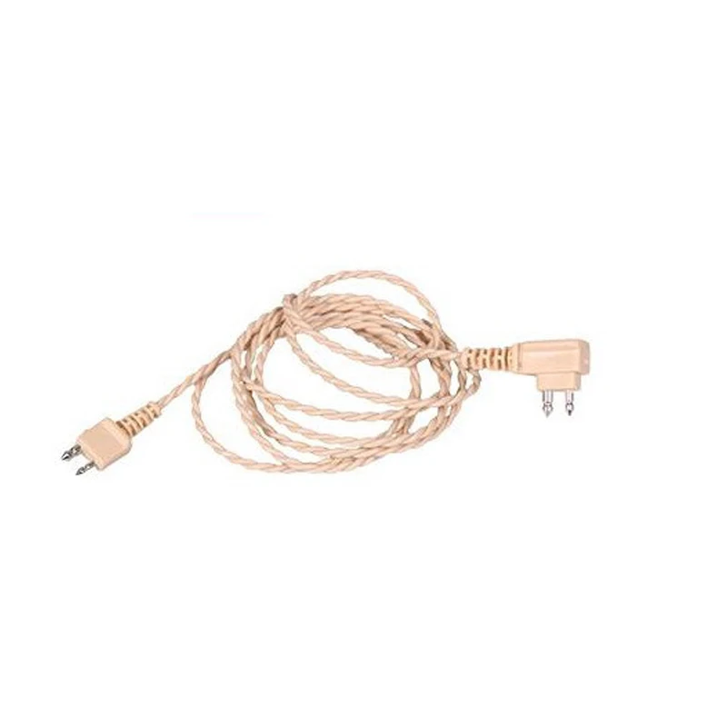 1 шт слуховые аппараты стандарт 2pin шнур Мягкая форма закрутки одиночный/двойной ушной наушник кабель провода для вспомогательные средства для тела бежевый/черный цвет