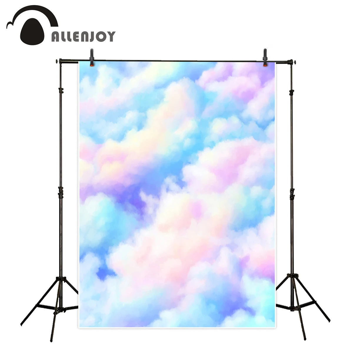 Allenjoy фон для фотосъемки с красочными облаками детский акварельный камерой |