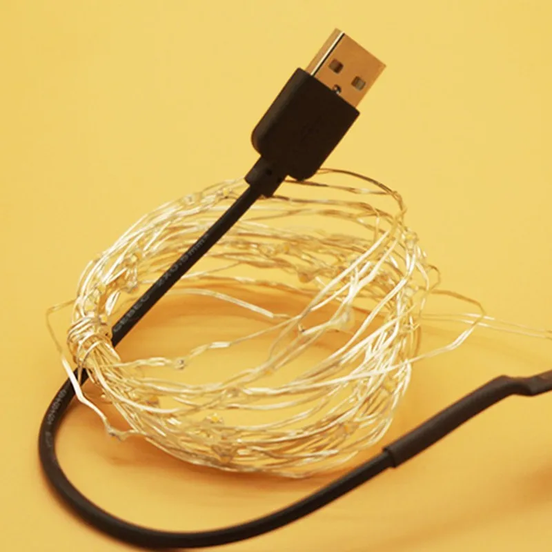 Гирсветильник да светодиодная Водонепроницаемая с питанием от USB 10 м 5