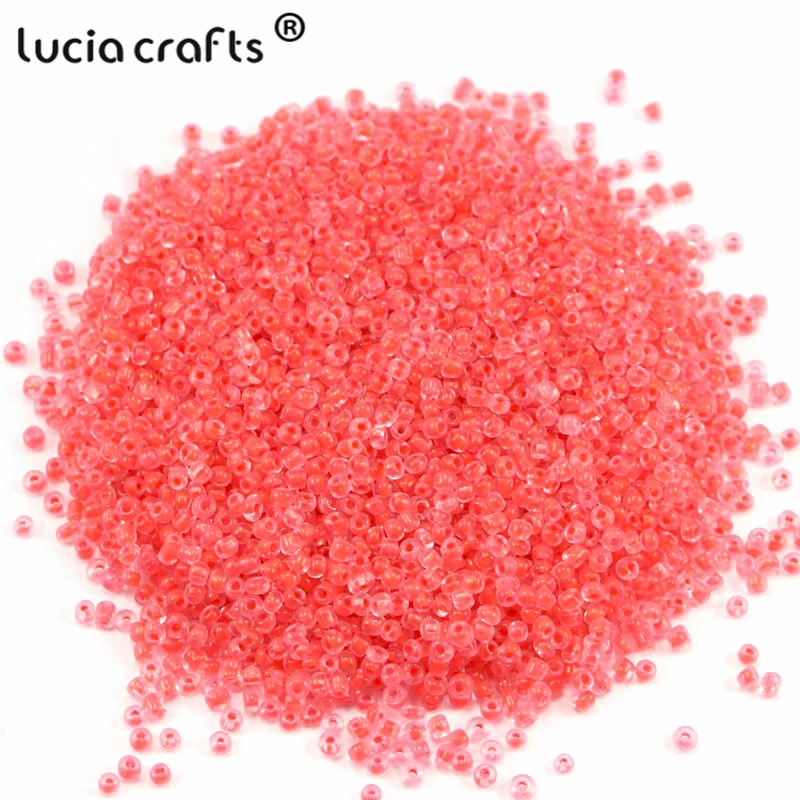 Распродажа! Lucia crafts 50 г/лот 2 мм случайные разноцветные свободные стеклянные бусины Бисер для одежды аксессуары для изготовления ювелирных изделий CH1205