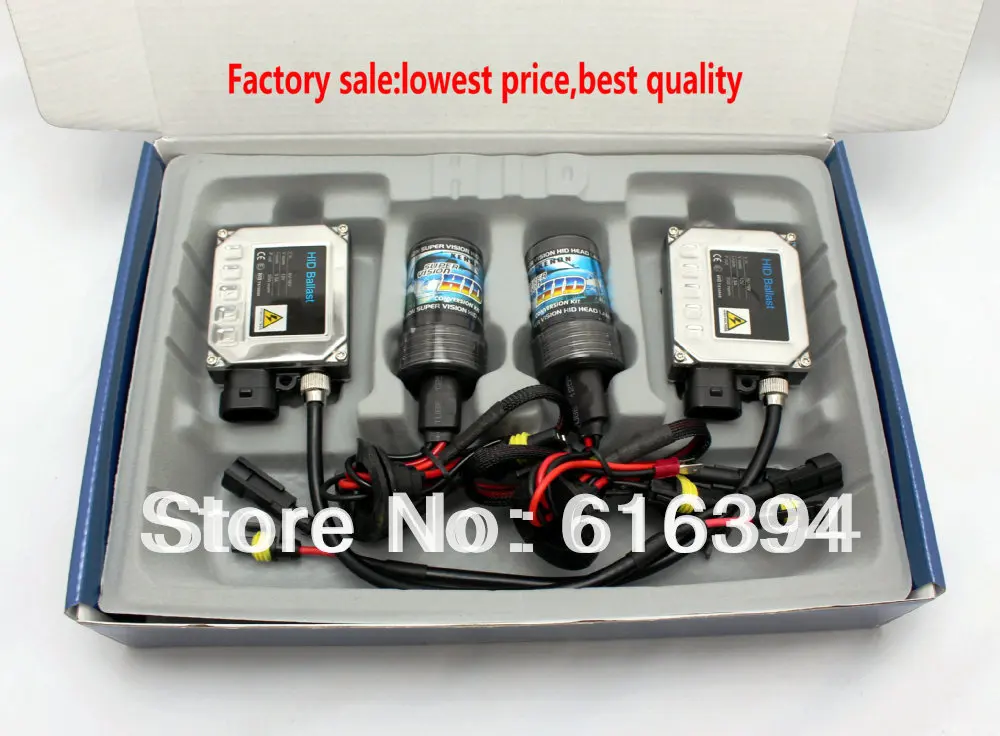 Заводская распродажа 12 V 35 Вт Ксеноновые комплект H1 H3 H4 H7 H9 H11 H13 HB3 HB4 D2S 3000 K 43000 5000 6000