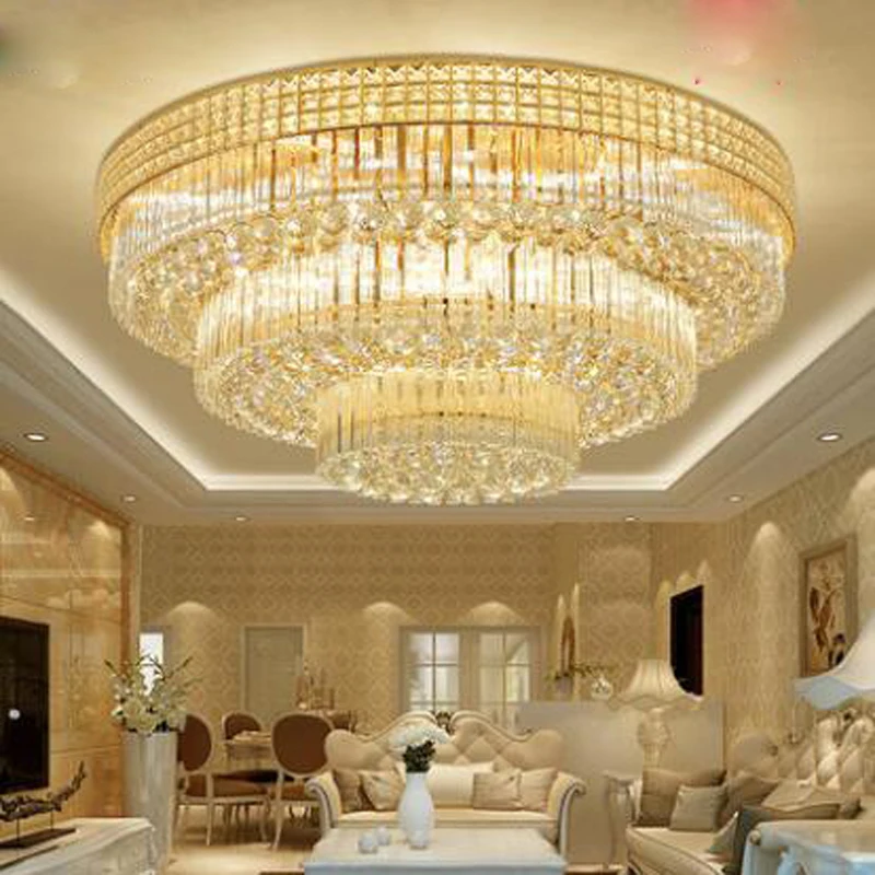 Лампа для гостиной хрустальная лампа Европейский потолочный светильник
