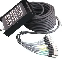 High quality KL Audio 12 Channel 8 Sends/4 Returns XLR SNAKE CABLE Color Coded 30 Feet