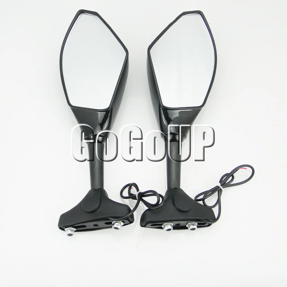 Мотоциклетные зеркала заднего вида со светодиодными указателями поворота для