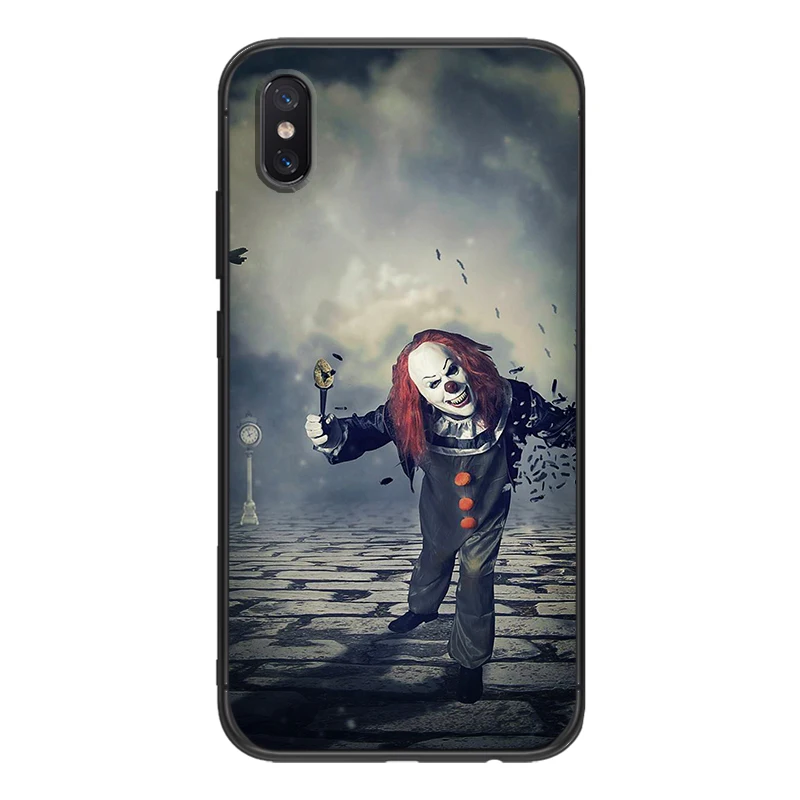 Темный ужас Скелет клоуна для Xiaomi Redmi Note 5 S2 7 Plus 6x3 3S Pro 4A 4X 5A 6A премьер-чехол для mi 9 8 RG Lite