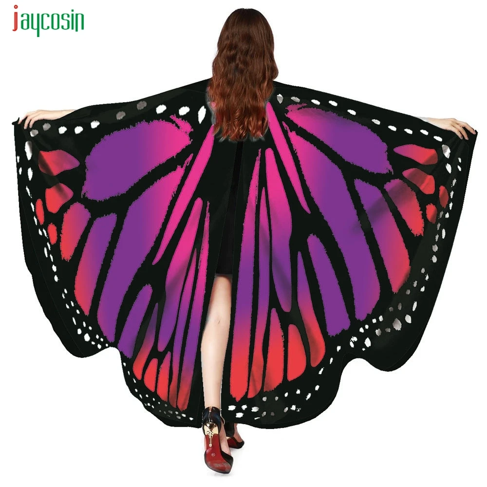 Jaycosin Женская Бабочка крыло шаль шарфы женские Nymph Pixie пончо костюм аксессуар