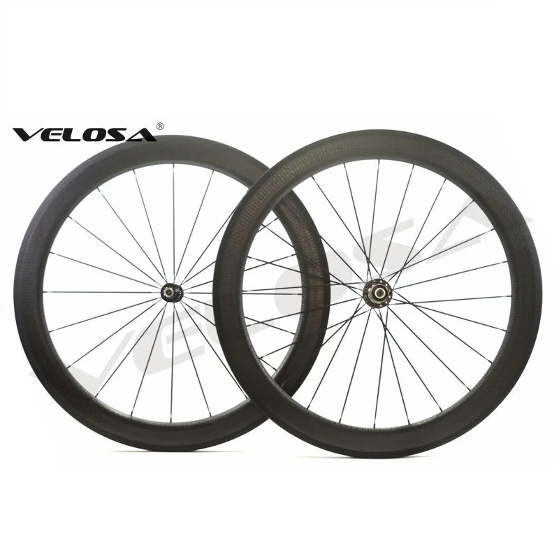 Velosa 404 58 мм dimple колеса, 700C Дорожные карбоновые велосипедные колёса, специальный тормоз для велосипеда, клинчер/трубчатая версия