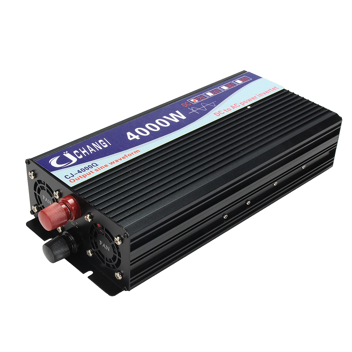 12V 4000W Интеллектуальный экран чистая Синусоидальная волна инвертор DC12V DC24V к AC220V 3000 Вт-6000 Вт преобразователь с ЖК-дисплеем - Цвет: 12V 4000W