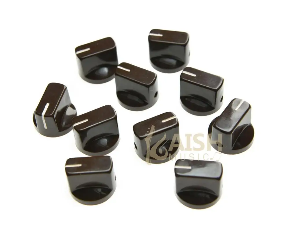 Brown KAISH 10x гитарный усилитель педаль эффектов ручки Davies 1510 стиль ручка указателя набор винтов различные цвета - Цвет: Brown