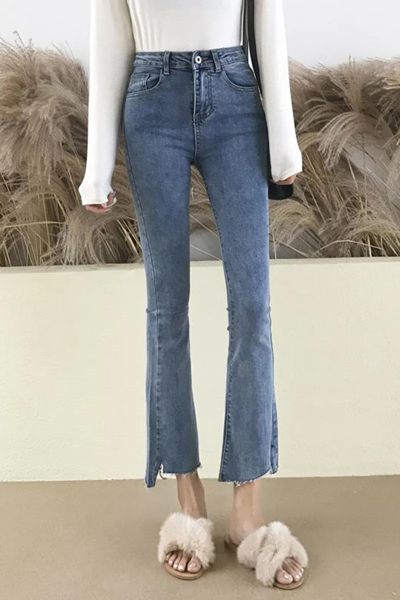 

Cheap Wholesale 2019 New Spring Summer Hot Selling Women's Fashion Casual Denim Pants XC17