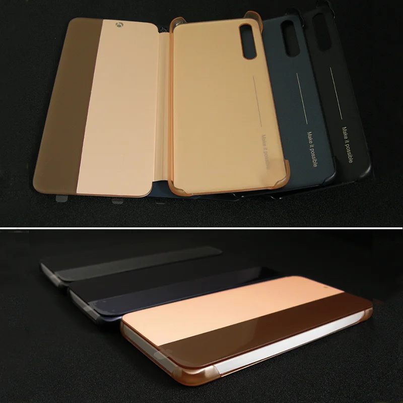 Чехол-книжка для чехол HUAWEI P20 Официальный Интеллект сон Чехол HUAWEI P20 Pro корпуса зеркало Флип кожаный Smart Cover чехол Чехлы