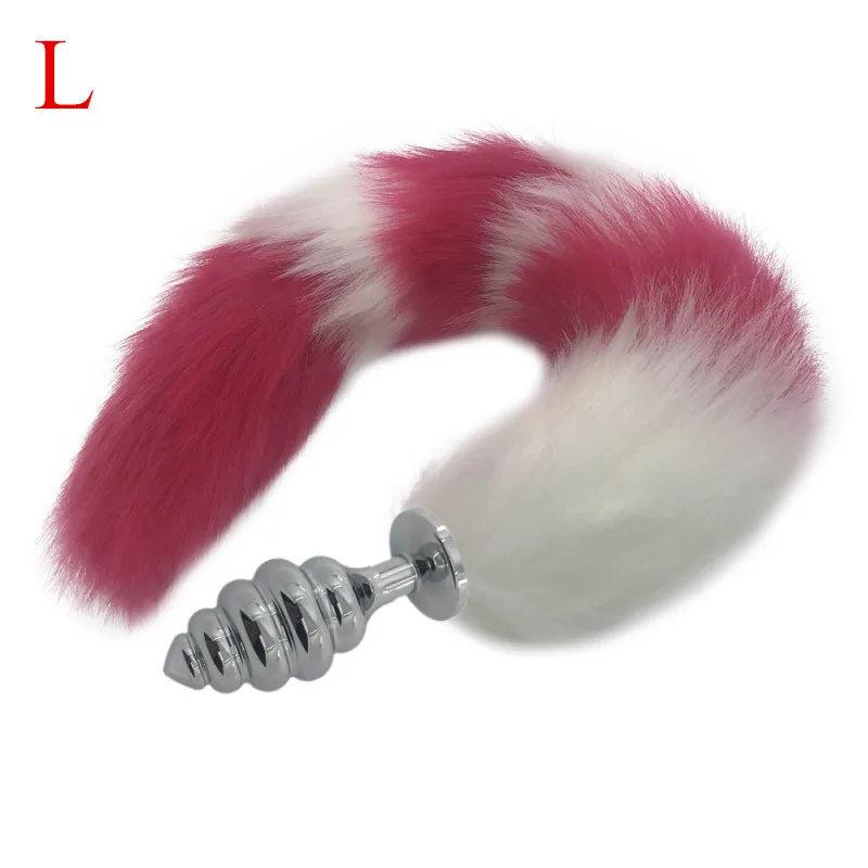 Анальные секс-игрушки мягкий лисий хвост пушистая Анальная пробка секс-товары