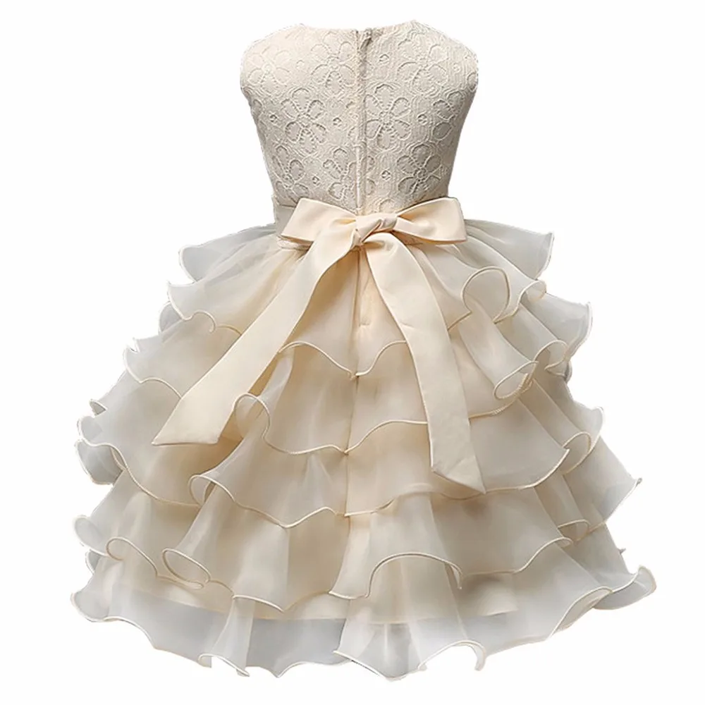 Вечернее платье для девочек детское летнее официальное элегантное кружевное