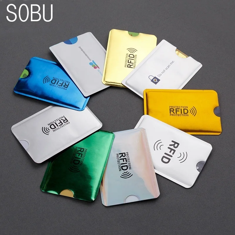 5 шт. Анти Rfid Блокировка ридер замок держатель для карт ID банковский Чехол для карт Противоугонный кредитный держатель для карт защита Алюминия H119