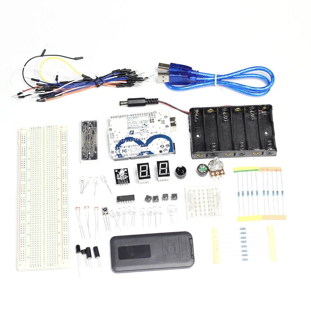 Для Arduino Стартовые наборы базовые Обучающие детали для Funduino совместимы с UNO MB 102