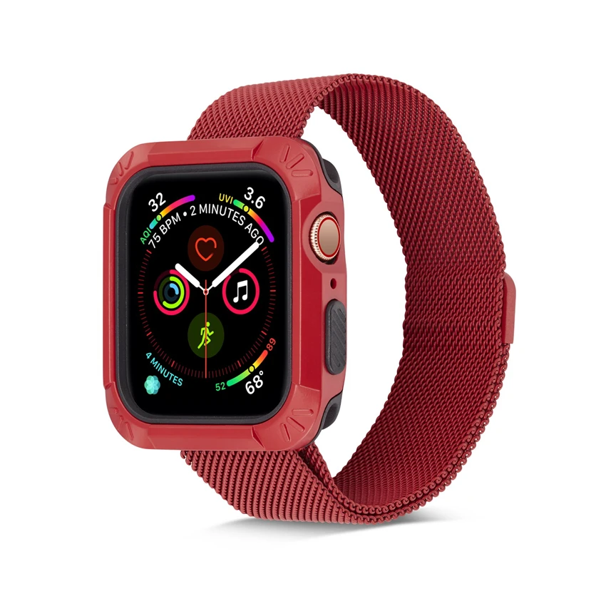 Для Apple Watch 4 40 мм 44 мм тонкий 2 в 1 Мягкий ТПУ PC протектор для часов 360 Полный Чехол для Iwatch 4 Applewatch ударопрочный чехол