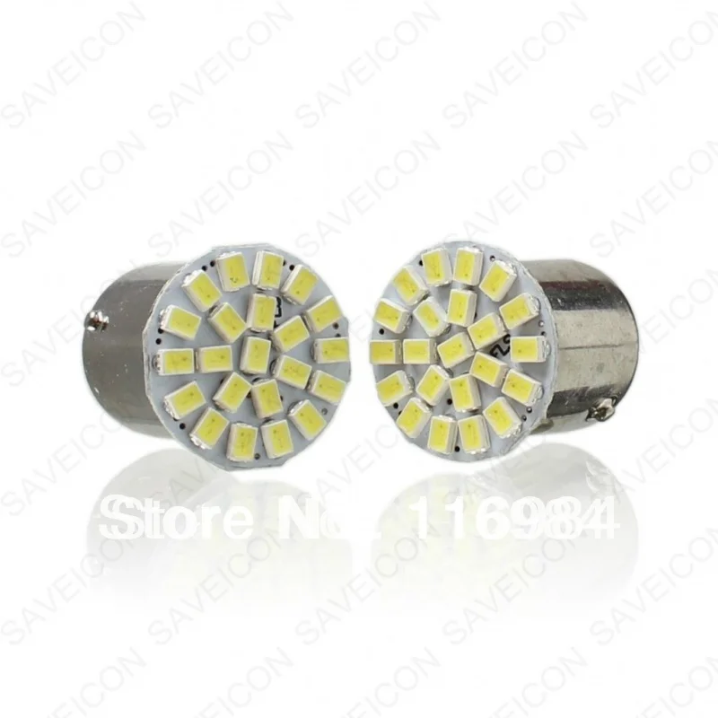 2 шт. автомобильный Стайлинг 1156 1157 P21/5W BAY15D 22 SMD 3014 Светодиодный автомобильные ДХО