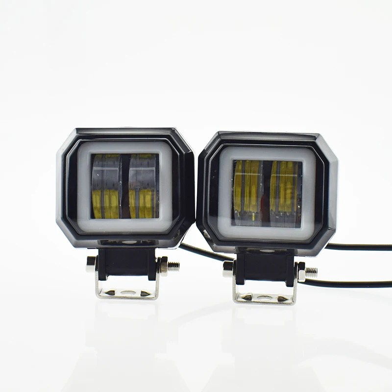 Светодиодные фары для мотоцикла rcycle рабочие вождения ангельские глазки