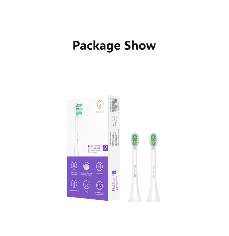 SOOCAS X3 X1 X5 мини сменные головки оригинальные для Xiaomi Mijia SOOCARE X3 звуковая зубная щетка электрическая Глубокая чистка сопла струи