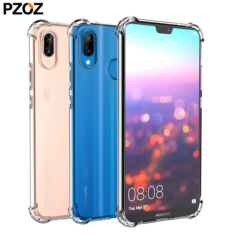 Чехол PZOZ для huawei mate 20 lite p20 pro роскошный Силиконовый противоударный прозрачный