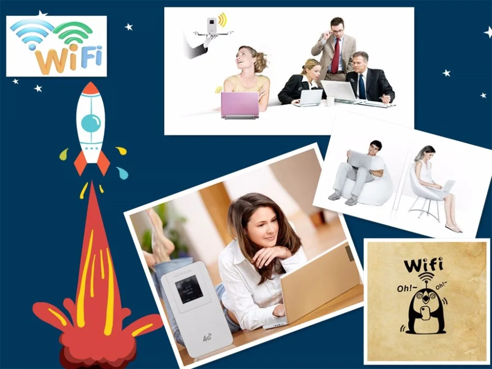 4100 мАч Внешний аккумулятор разблокированный портативный 3g 4G LTE CAT4 150 Мбит/с мини wifi точка доступа wifi роутер с слотом для sim-карты