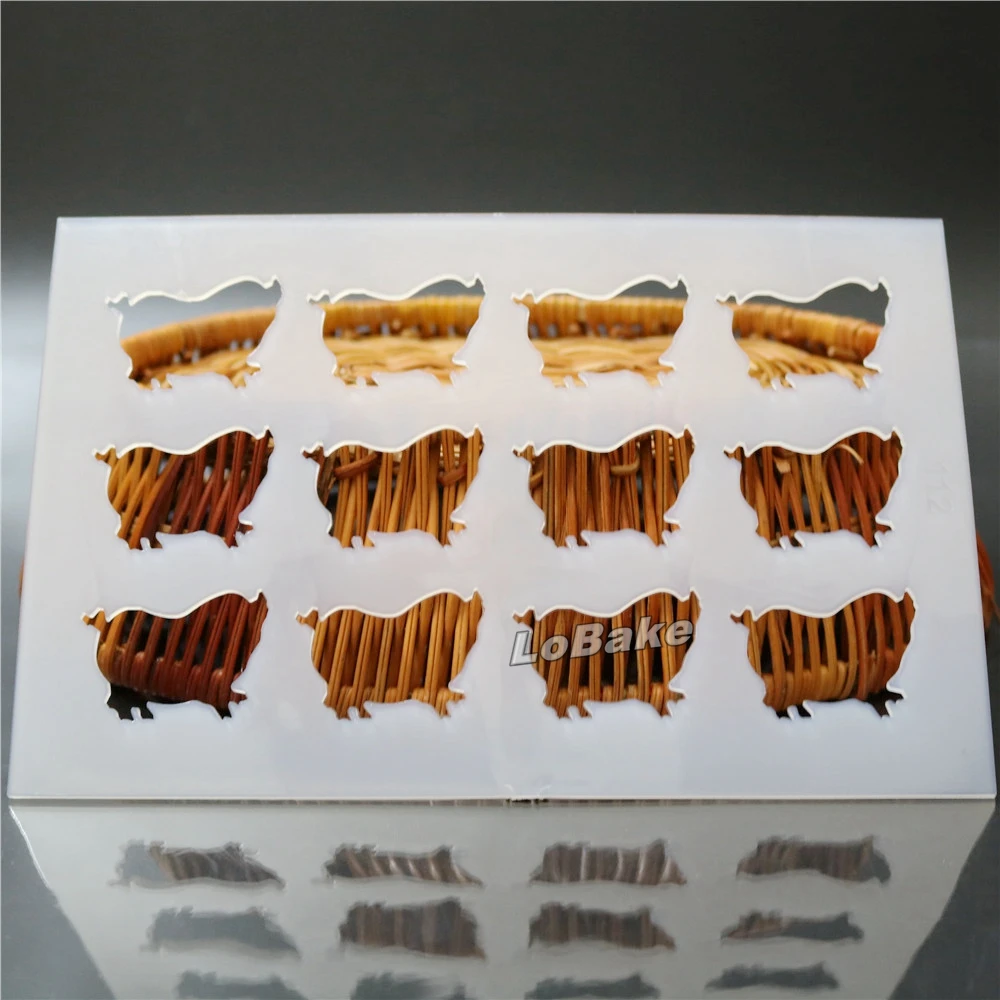 (2 шт./лот) 12 полости мультфильм Свинья Форма тонкий шоколадный чип хрустящая