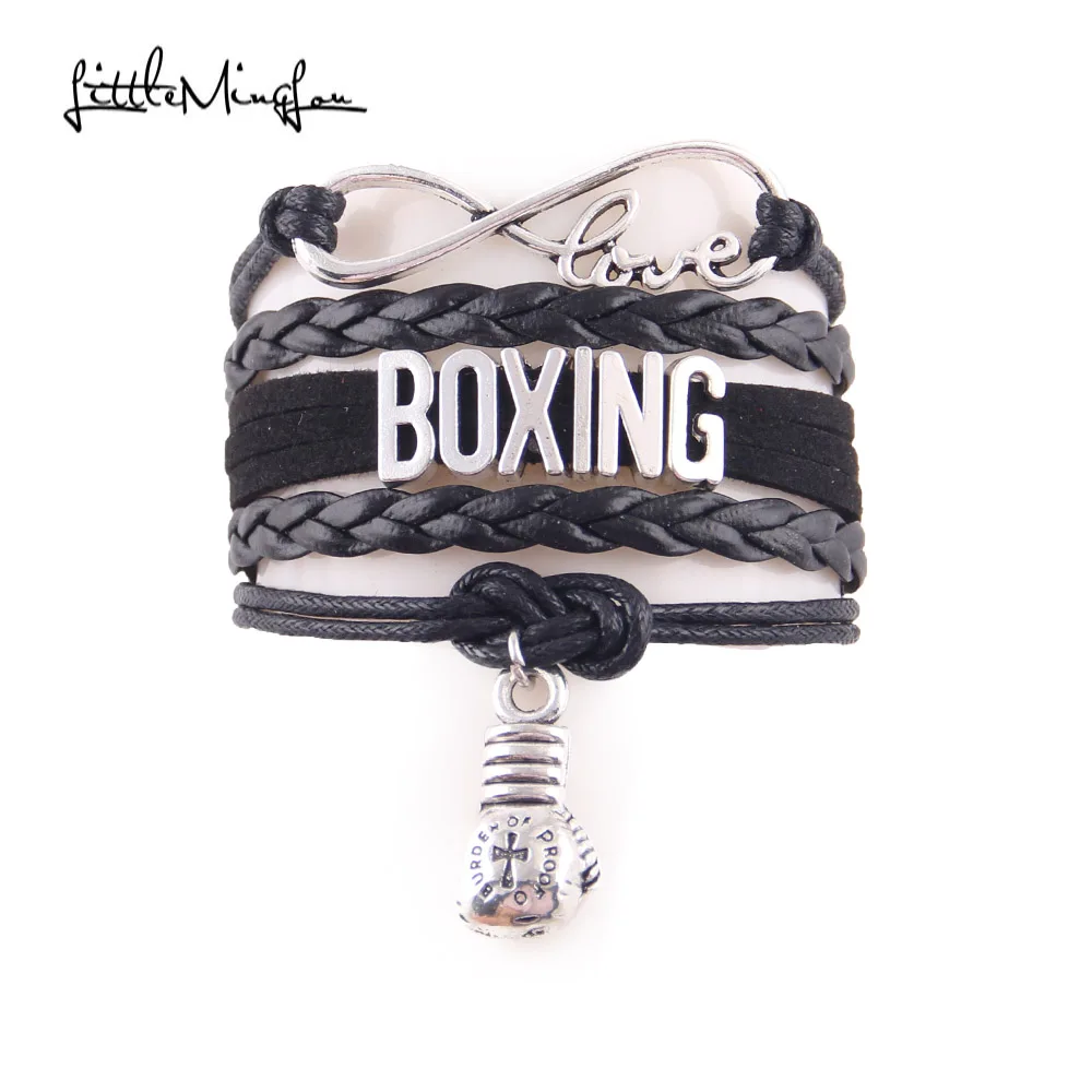 Маленький минглу Бесконечность любовь хобби боксерский браслет боксерская