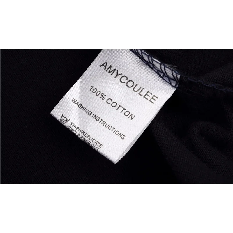 AMYCOULEE! Грязно-белый черный и т. д. цвет Модный Бренд Супергероя Футболка Мужчины