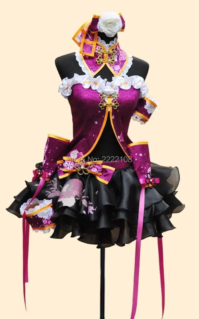 Новинка 2018 фиолетовое сценическое платье Love Live Tojo Nozomi в китайском стиле Ципао