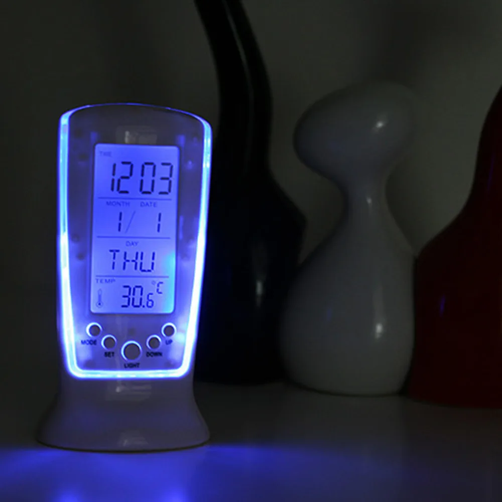Brand new LED Digital Home Alarm Clock Multi Functional Calendar Thermometer Display with Backlight |