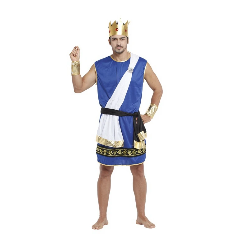 

Костюм для взрослых мужчин, греческая мифология, Бог Зевса, костюмы короля и принца, Хэллоуин, Пурим вечерние, карнавал, маскарад, косплей