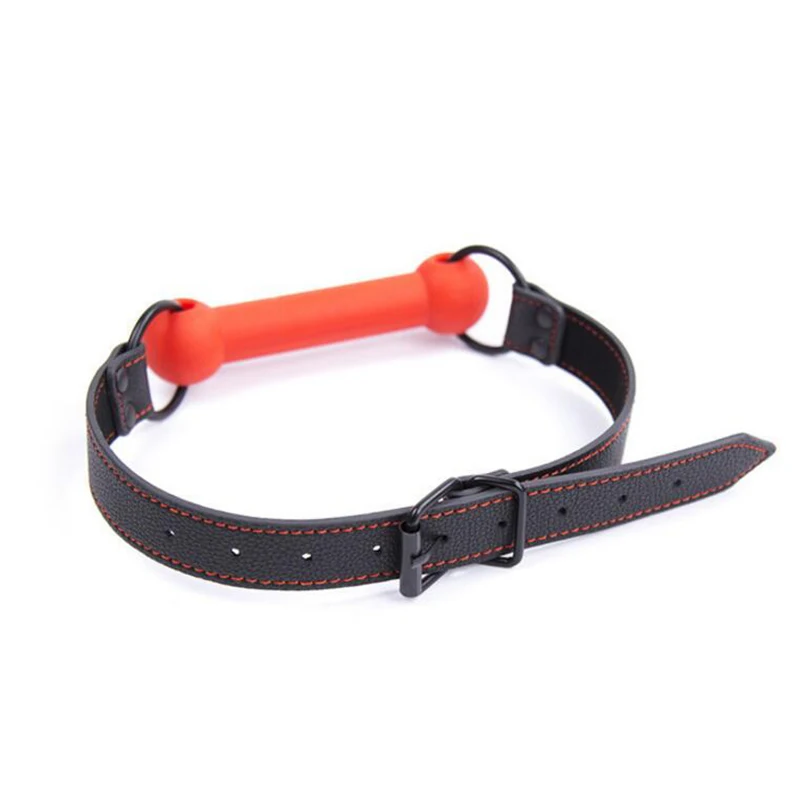 Новый открытый рот кляп головной убор оральная фиксация мягкие Фетиш